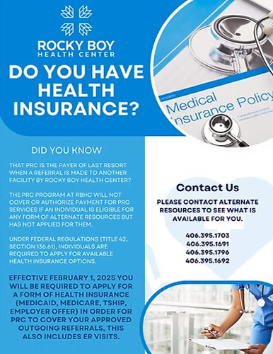 An image of a flyer asking "Do You Have Health Insurance?"