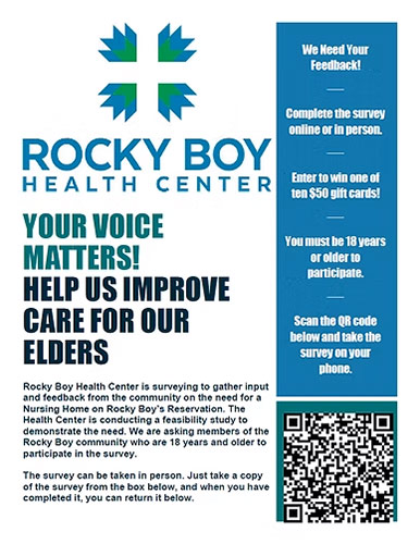 An image of a flyer for and Elders Survey