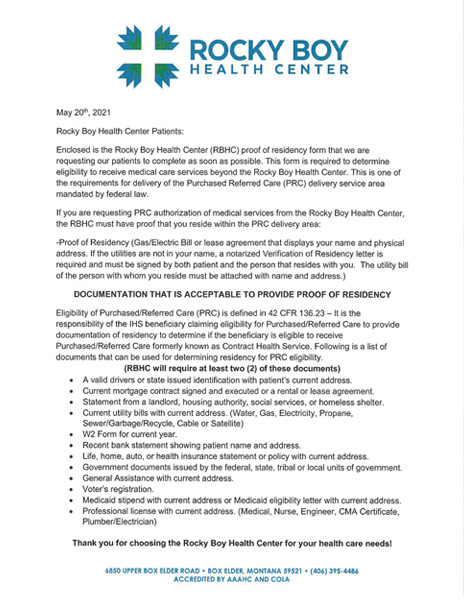 Click to download the RBHC Proof Of Residency Form